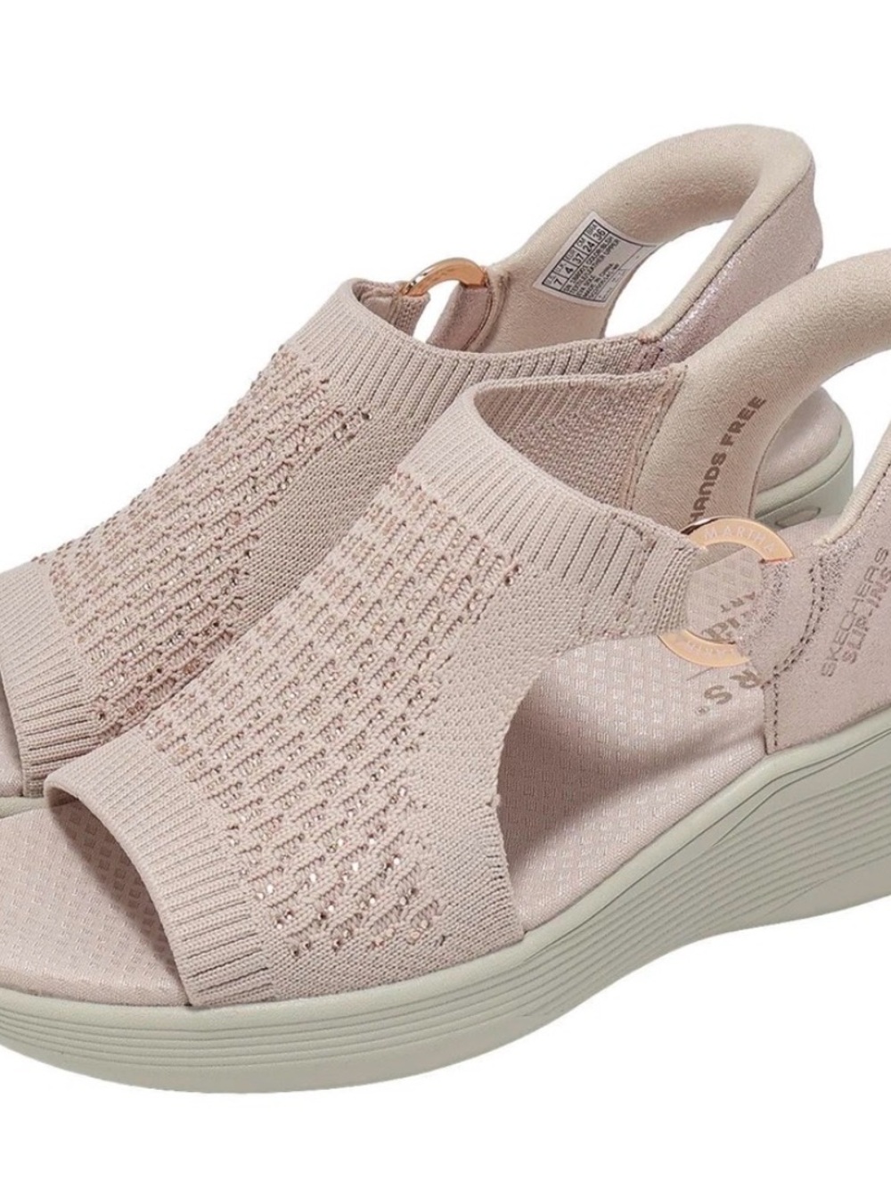 Skechers hands free slip-ins Pier Lite Park path sandals- Blush